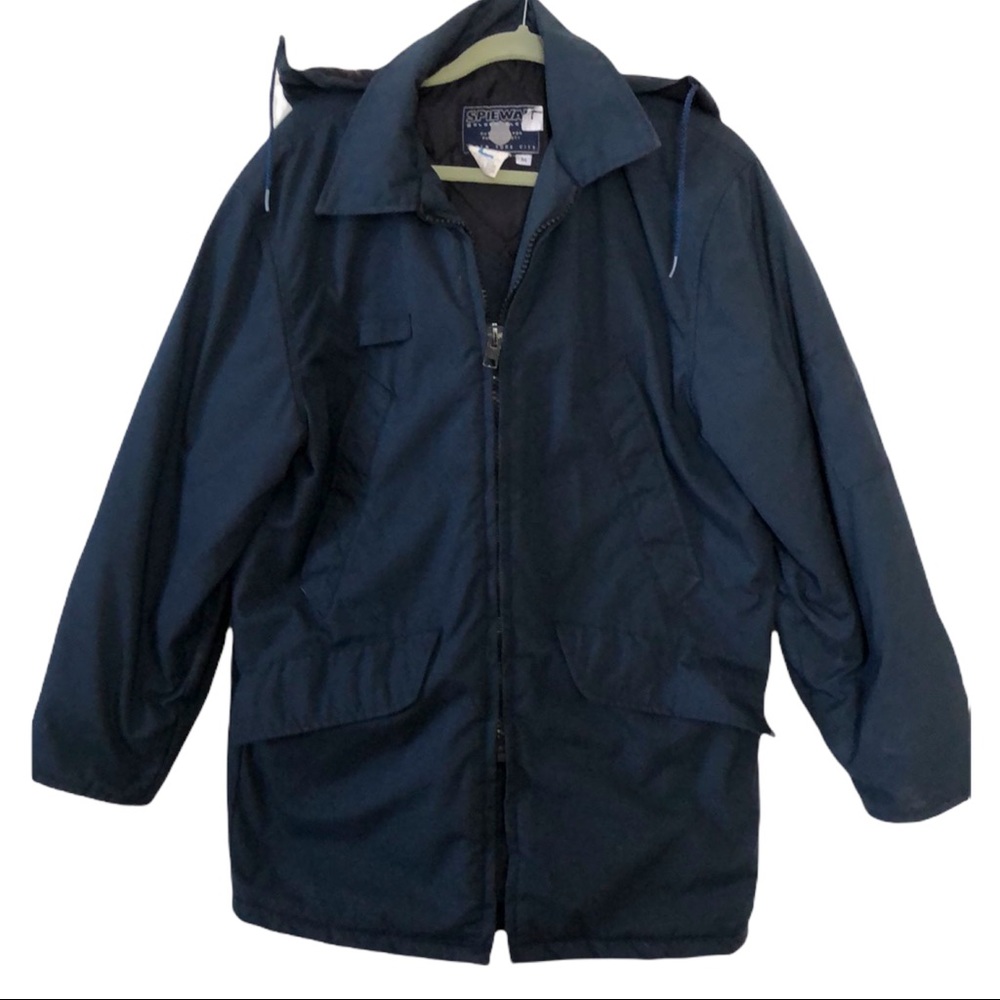 Spiewak Golden Fleece Weatherproof Parka Navy Blue Men’s Size Medium Outdoors